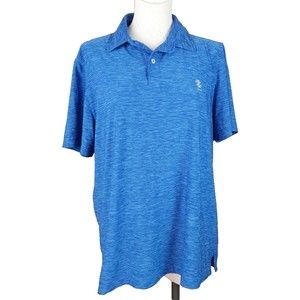 Izod Men's Blue Polo Golf Shirt with Stretch Size M